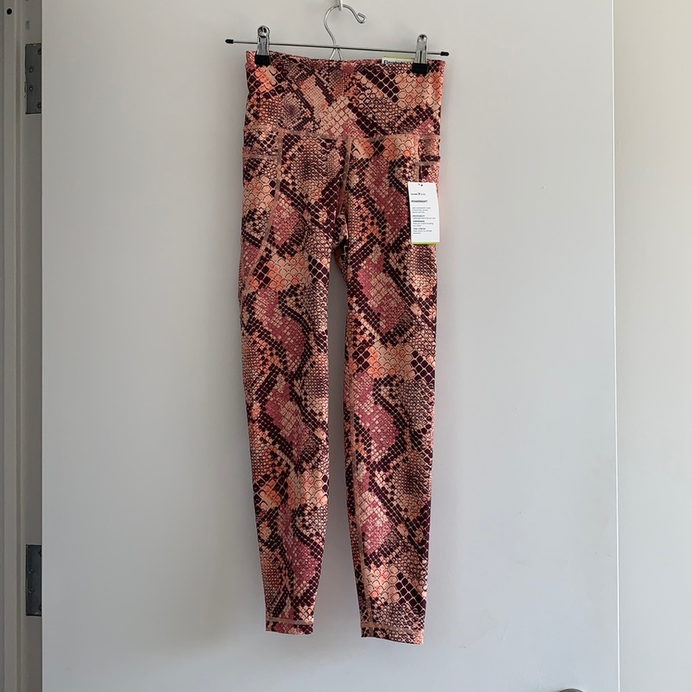Pink snake leggings